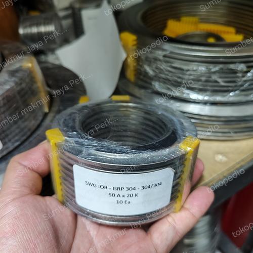 Jual SWG JIS 20K SS304 ( Spiral Wound Gasket SS304 JIS 20K ) 2"inch