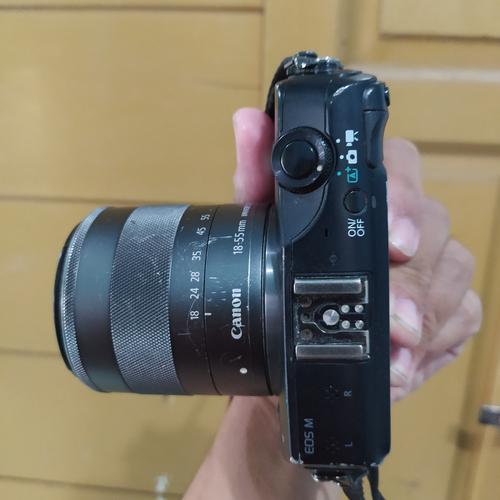 Jual mirrorless Canon eos M hitam Kab. Bandung Ibrahim_camzon