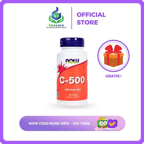 Vitamin C mit Hagebutte 500 MG c500 100 Tabletten NOW FOODS