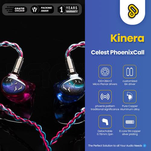 美品PhoenixCall Celest イヤホン3.5mm 美品PhoenixCall Celest イヤホン3.5mm