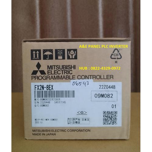 Mitsubishi FX2N-8EX PLC Input Module – 8-Channel, 24VDC, 5mA, Expansion Block For FX Series