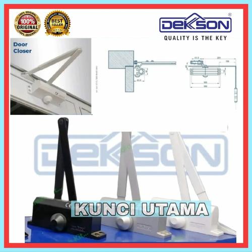 Jual door closer dekson DELUXE HO penutup pintu hidrolik hold open dekson Silver (Na