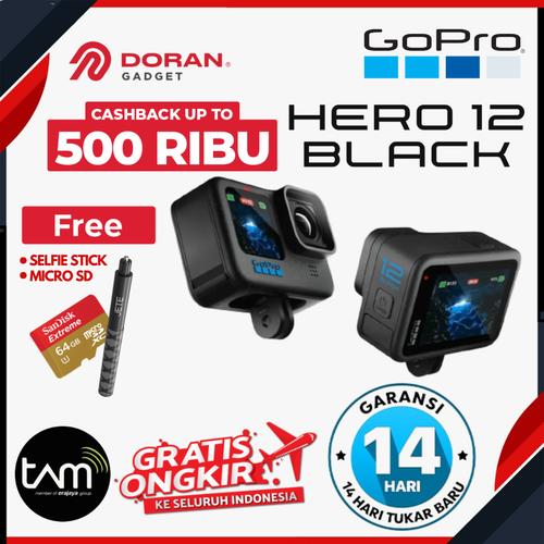 Promo GoPro Hero 12 Black Action Camera Go Pro 12 Action Cam Garansi