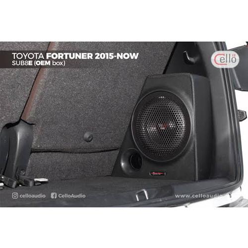 Jual subwoofer Cello W8E plus box untuk XPANDER , RAIZE , FORTUNER
