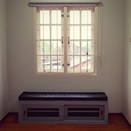 Bench Dan Rak Jual storage bench bangku rak penyimpanan minimalis 150cm 2 pintu ...