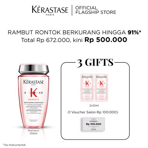 Promo Kerastase Shampoo Rambut Rontok Patah Bain Genesis Hydra 250ml