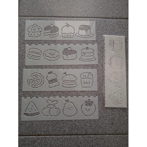 Jual Kertas Jiplak isi 4 pcs Stensil 18x5.5 cm Template Gambar ...