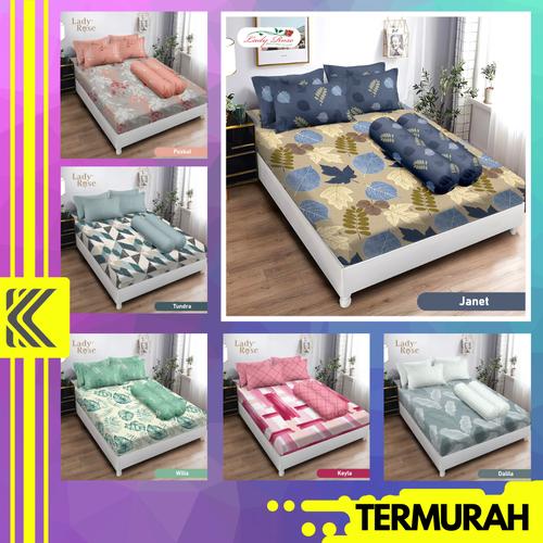Jual SPREI LADY ROSE 160x200 SEPRAI LADYROSE UKURAN 180x200 SEPREI