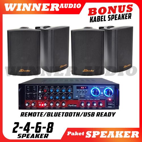 Jual PAKET SOUND CAFE RESTORAN KANTOR AULA AUDIO SPEAKER DUSENBERG 4