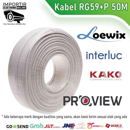 Videokabel RG59 + 2 Stromkabel – 100 Meter Koaxial, Für CCTV Außenbereich, 2 Jahre Garantie