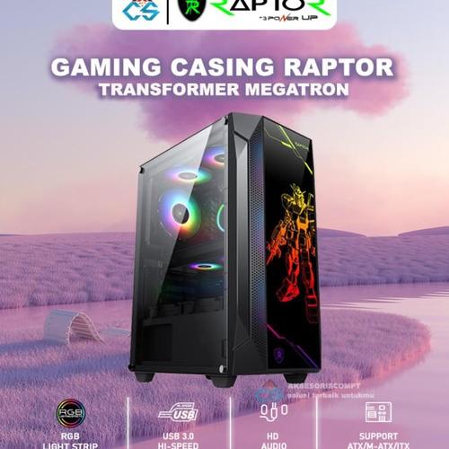 Jual ST CASING GAMING RAPTOR TRANSFORMERS MEGATRON BLACK - Casing ...