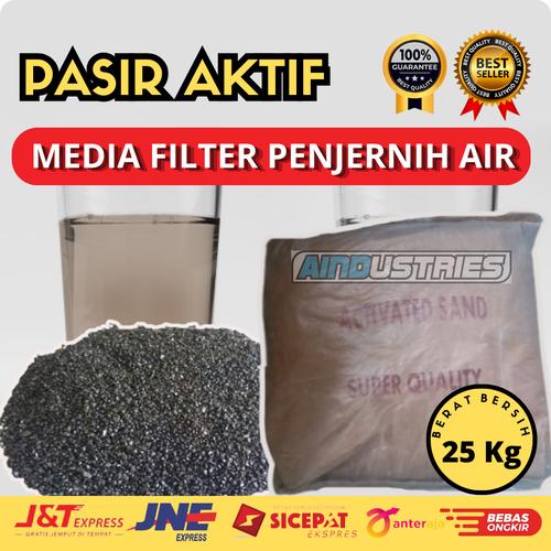 Jual media filter air tanah pasir aktif menghilangkan warna kuning pada