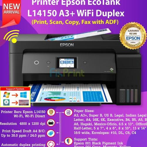 Jual EL Wide Format All-in-One Printer Epson L14150 A3+ Print Scan Copy ...
