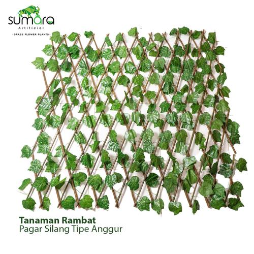 Jual Pagar Silang Daun plastik type Anggur Tanaman sintetis ini sangat ...