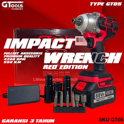 Jual Impact Wrench GTOOLS Facelift GT05+ pembuka baut roda mobil cvt