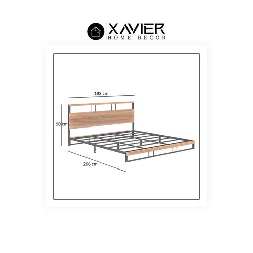 Jual Dipan Minimalis Besi dengan Headboard Xavier Home Decor HIRO