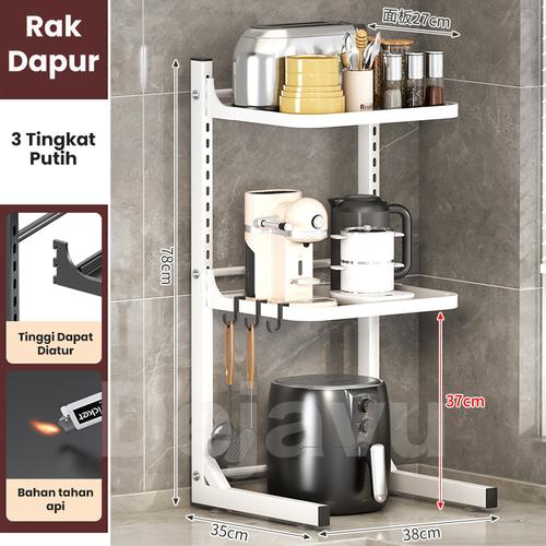 Display Rice Cooker Di Rak Promo DEJAVU Rak Dapur Susun Microwave Rak Tempat Rice Cooker Oven ...