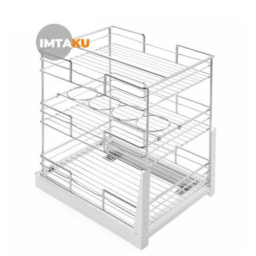 Jual Miliki Rak Botol Tarik Stainless Untuk Kitchen Set Xc 29022F Merk ...
