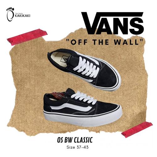 Jual VANS BACK TO SCHOOL SEPATU SEKOLAH ANAK HITAM POLOS PUTIH AUTENTIC