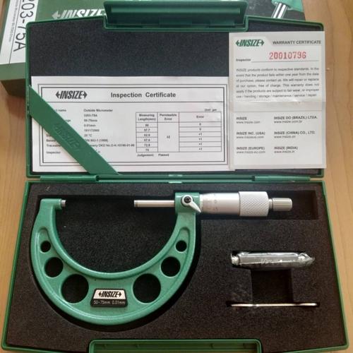Valve Spring Squareness Outside Micrometer Jual INSIZE 3203-100a Outside Micrometer 75 - 100/0.01 mm - Kota ...