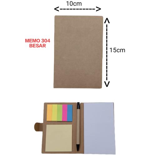 Jual Memi 304 sticky notes notebook buku tulis sekolah kantoran - memo ...