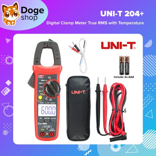 Jual UNI-T UT204+ AC DC True RMS Clamp Meter Tang Ampere UT-204 ...