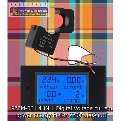 Jual PZEM-061 4 IN 1 Digital Voltage current power energy Meter 220V ...