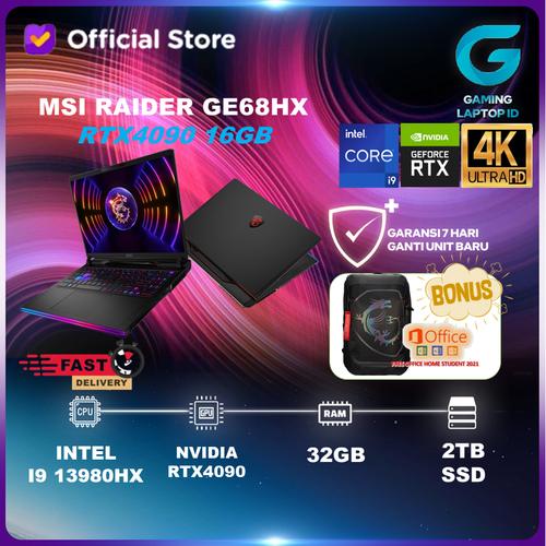 Promo Laptop MSI Raider GE68HX 13VI i9 13980HX 32G 2TB RTX4090 16GB OHS ...
