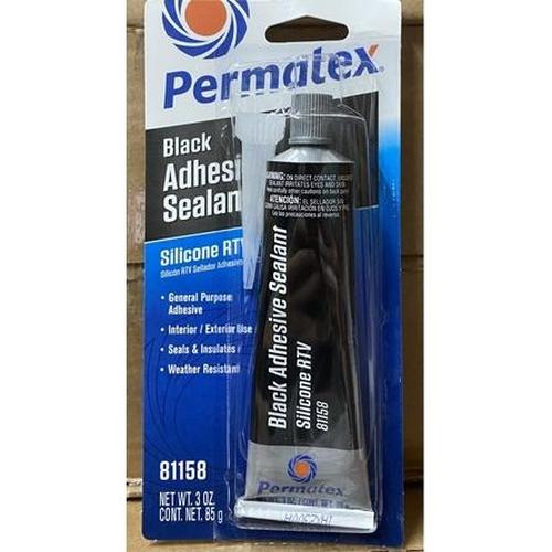Permatex 81158 Black Silicone Adhesive Sealant - 3 oz. for sale