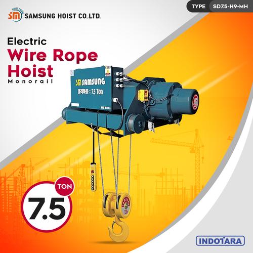 Promo Electric Wire Rope Hoist 7.5 Ton Samsung Hoist SD7.5 9M Cicil 0