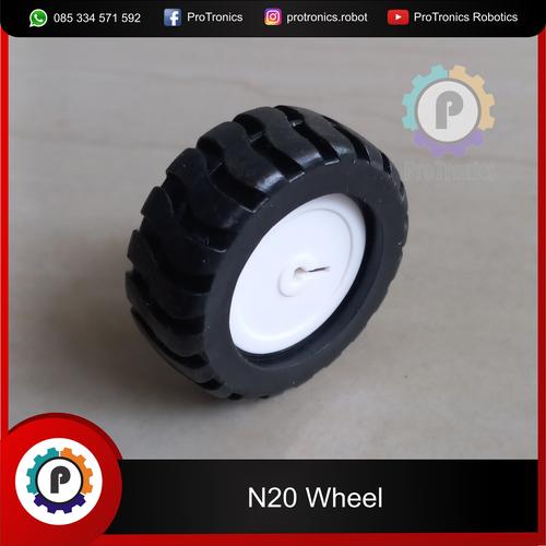 Jual roda ban N20 motor dc gearbox wheel tyre smart car arduino ...