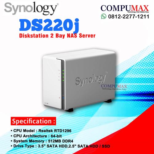 NAS Synology DS220J HDD×2（Synology DiskStation DS220j Network 