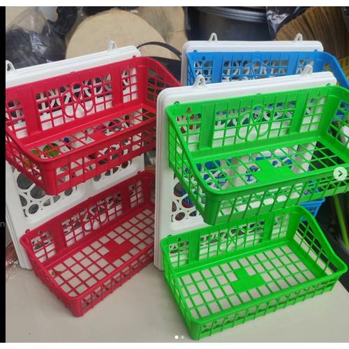 Jual Rak susun serbaguna bisa ditempel ditembok dapur/kamar mandi