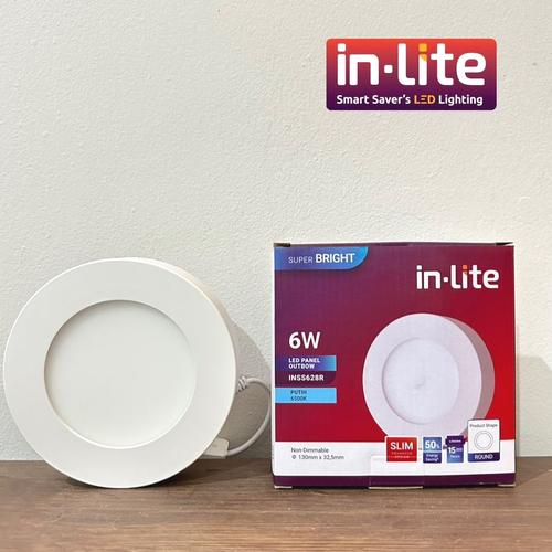 Jual LAMPU DOWNLIGHT PANEL LED INLITE OUTBOW BULAT 6W - INSS628R ...