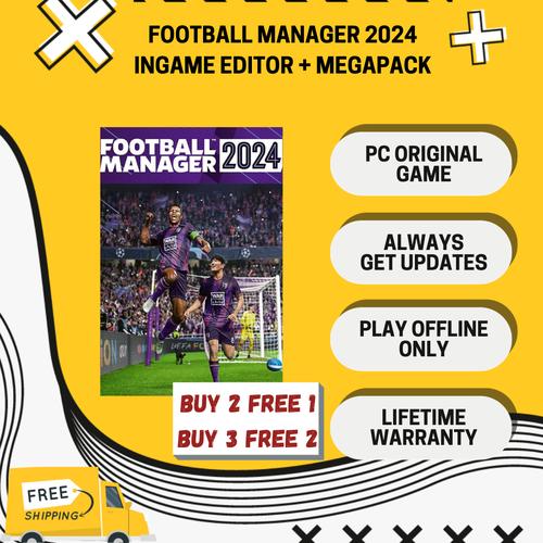 Jual FOOTBALL MANAGER 2024 / FM 24 INGAME EDITOR MEGAPACK PC ORIGINAL