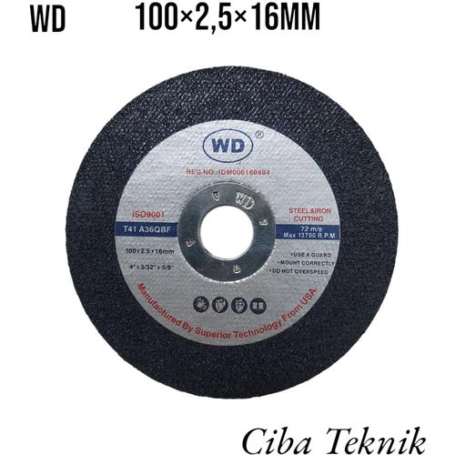 Jual Batu potong wd 4 inch 4×2,5×16mm cutting wheel 4inc - Jakarta ...