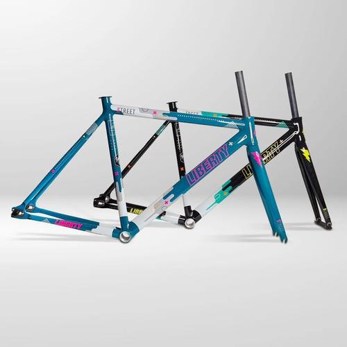 Jual Frameset liberty street V6 2023 terbaru fixie Biru, 55 Jakarta Selatan VeloVellaz
