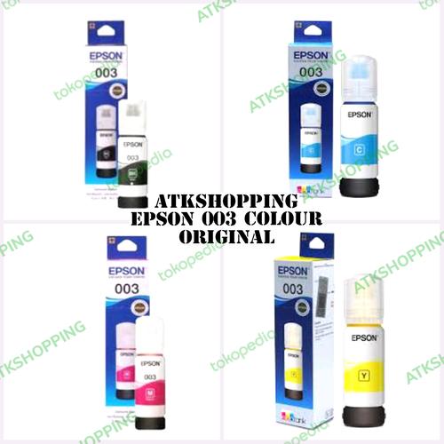 Jual TINTA EPSON 003 COLOUR ORIGINAL NEW - Hitam - Jakarta Selatan ...