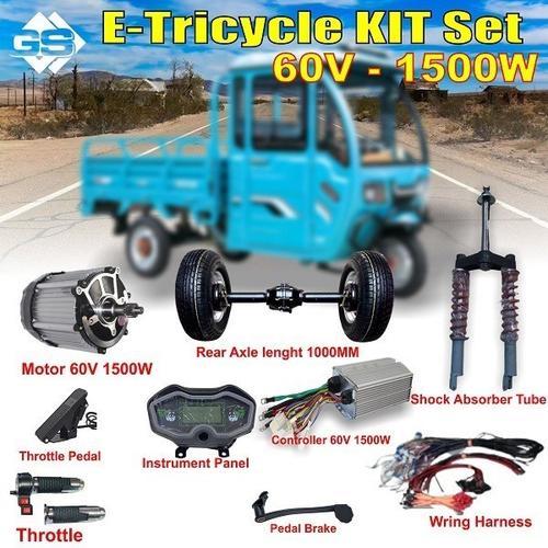 Jual E TRICYCLE KIT / ELECTRIC TRICYCLE KIT 60V 1500WATT GARPU SAJA