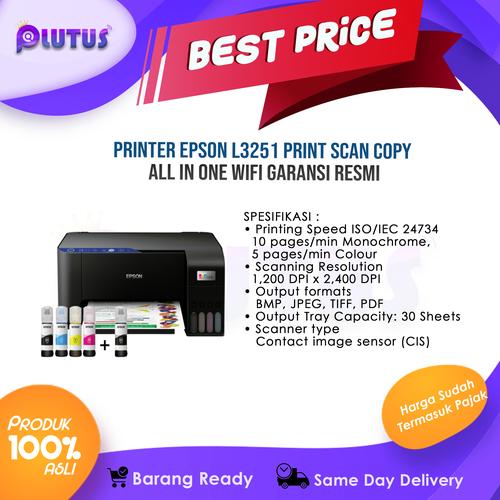 Jual Printer Epson L3251 Print Scan Copy All In One Wifi Garansi Resmi ...