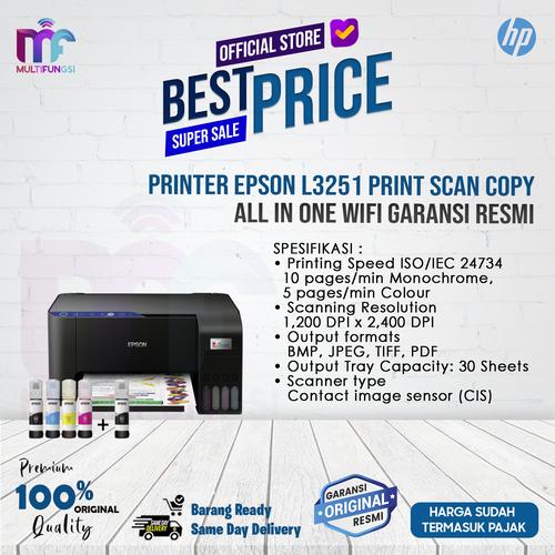 Jual Printer Epson L3251 Print Scan Copy All In One Wifi Garansi Resmi ...