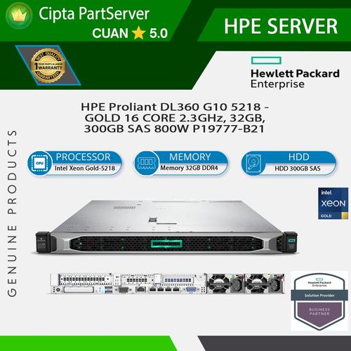 HPE - Server Rack 1U ProLiant DL360 Gen10 Processore Intel Xeon Gold