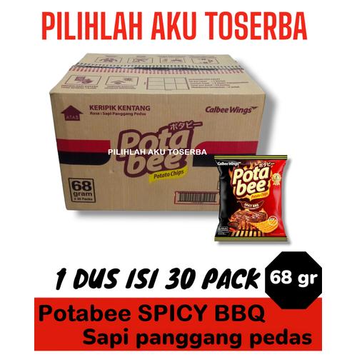 Jual Potabee Keripik Kentang Pedas SPICY BEEF BBQ 68 gr - ( HARGA 1 DUS ...