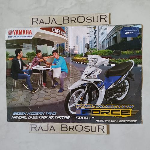 Jual Poster brosur katalog leaflet Yamaha Force FI Elegance/Sporty 2013 ...