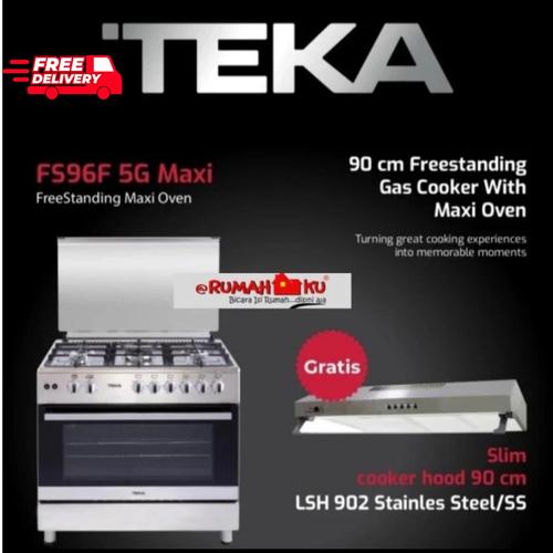 Promo FREESTANDING COOKER TEKA FS 96F 5G MAXI KOMPOR GAS DENGAN OVEN