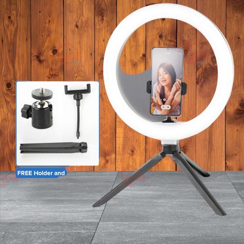 Selfie Ring Floor Standing Ring Light With Phone Holder Promo