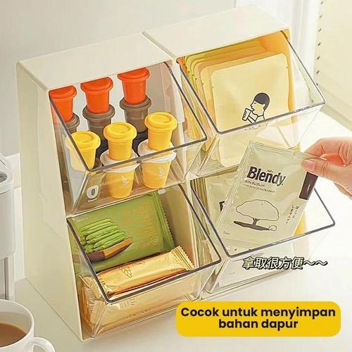 Jual (NEW) Rak Tempat Penyimpanan Kopi Teh Susu sachet/ Rak Meja Mini ...