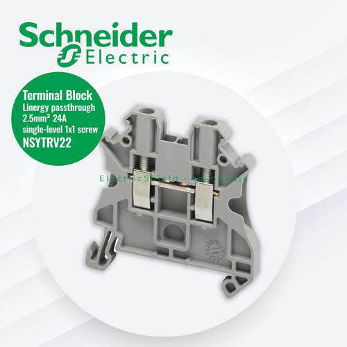 Jual Terminal Block 2.5mm² 24A singlelevel 1x1 screw NSYTRV22 1