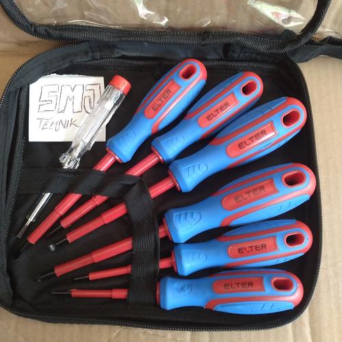 Jual Obeng Listrik Set 7 pcs BELTER Obeng Plus Minus Dan Testpen - Kota ...