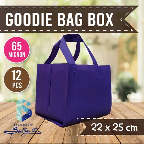 Promo Goodie Bag Box 22 x 25 / Tas Spunbond Alas Kotak / Tas kain